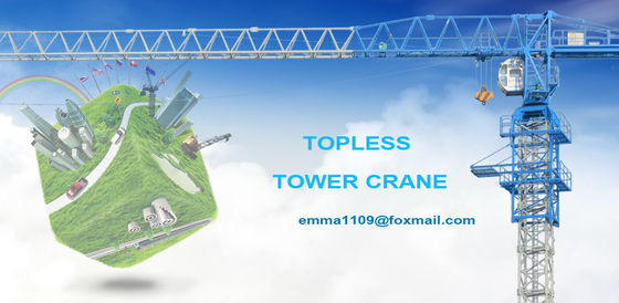 Εργοστάσιο PT5010 HYCM Tower Crane 50M Lifting Jib 4T Max. Διάγραμμα φόρτωσης