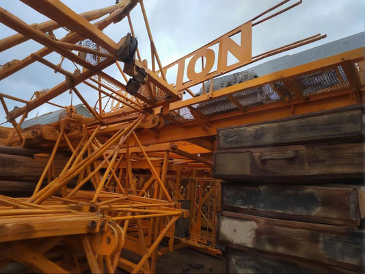 Σταθερή κεφαλή Zoomlion 6015 Χρησιμοποιούμενο γερανό πύργου με 60m εργασία βουμ και ελεύθερο ύψος