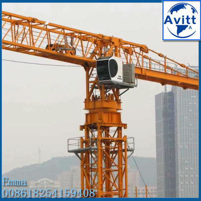 12 τόνων QTZ250 PT7025 Topless Tower Crane 70 μέτρα Οριζόντια μπουμ 50 μέτρα ελεύθερο ύψος