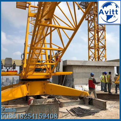 8000KG QD80-1840 Derrick Jib Crane Inverter Ελέγχος μηχανισμού luffing στην Ινδία