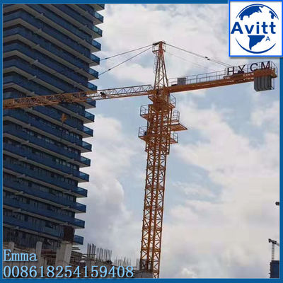 QTZ160 1600ton.m Topkit Tower Crane 12tons Για 220ft υψηλό κτίριο
