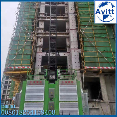 1-4t Rack Pinion Construction Hoist Elevator Mast Section Κατεβαίνοντας τύπος
