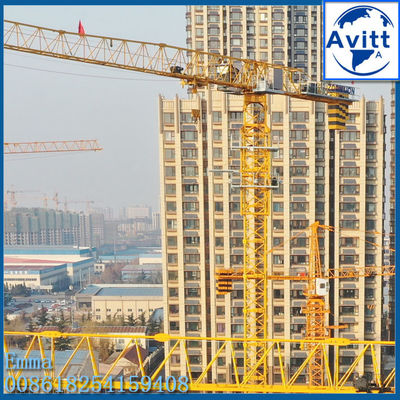 Γερανοί πύργου με επίπεδη κορυφή QTZ125, βραχίονας 60m, χωρητικότητα 10t